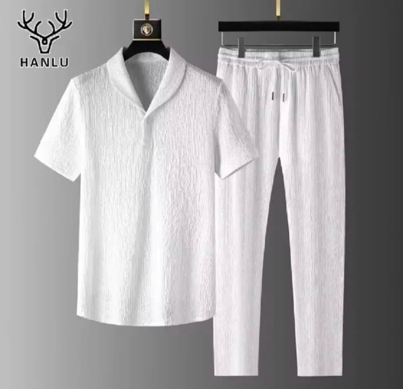 Linen Polo & Matching Trousers
